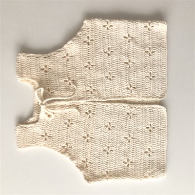 Dahlia Crochet Vest, Natural