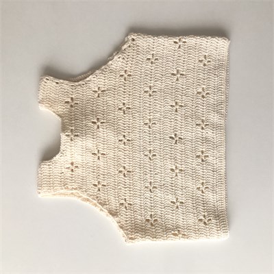 Dahlia Crochet Vest, Natural