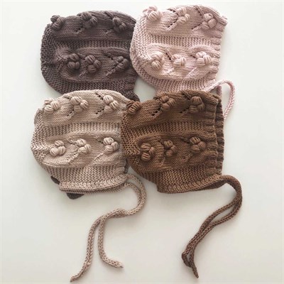 Fancy Popcorn Bonnet, Custom Color