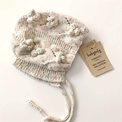 Fancy Popcorn Bonnet, Exclusive Confetti - Custom Color