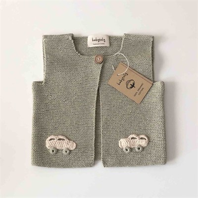 Felice Car Vest, Seaweed