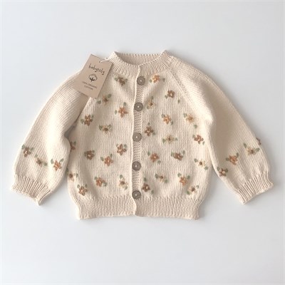 Floral Cardigan, Custom Color