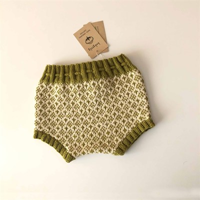 Folk Bloomer, Natural(waist) × Olive(patterns)
