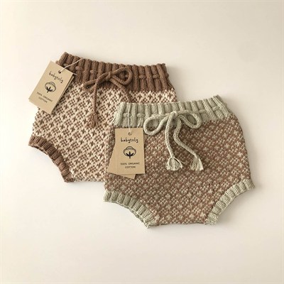 Folk Bloomer, Seaweed(waist) × Camel(patterns)