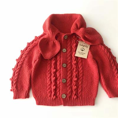Hazel Cardigan, Red Apple