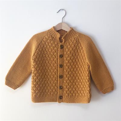 Honeycomb Cardigan, Golden Brown