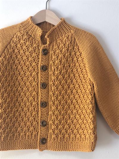 Honeycomb Cardigan, Golden Brown