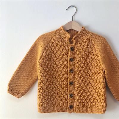 Honeycomb Cardigan, Golden Brown