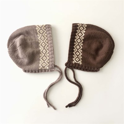 Macadamia Bonnet, Taupe × Natural