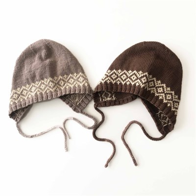 Macadamia Bonnet, Taupe × Natural