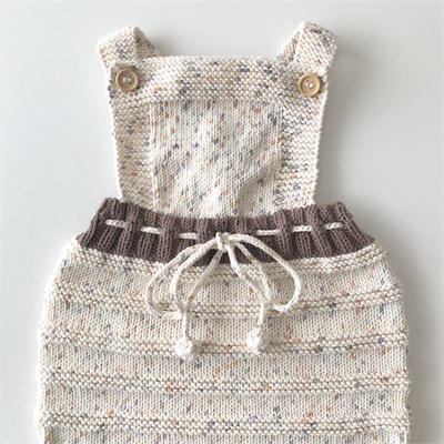 Macaron  Romper, Exclusive Confetti - Citrus × Mink