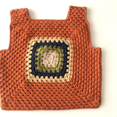 Malinda Crochet Top, Cinnamon Base