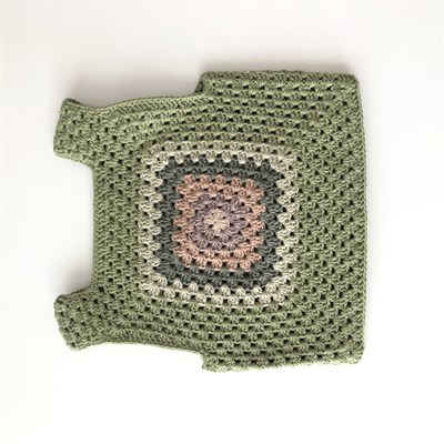 Malinda Crochet Top, Matcha Base