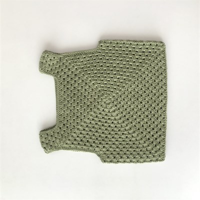 Malinda Crochet Top, Matcha Base
