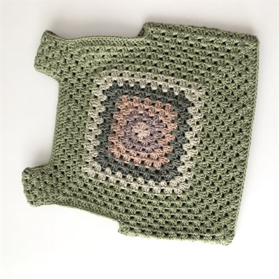 Malinda Crochet Top, Matcha Base