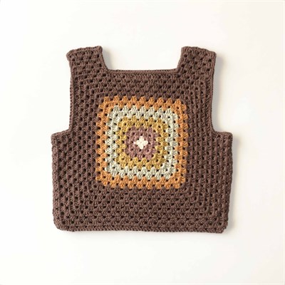 Malinda Crochet Top, Walnut Base