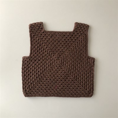 Malinda Crochet Top, Walnut Base