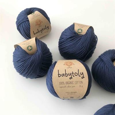 Organic Cottob Yarn - NAVY, 150