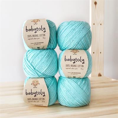 Organic Cotton Yarn - AQUAMARINE, 047