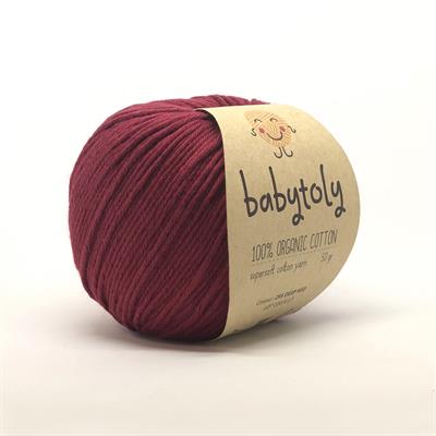 Organic Cotton Yarn - DEEP RED, 295