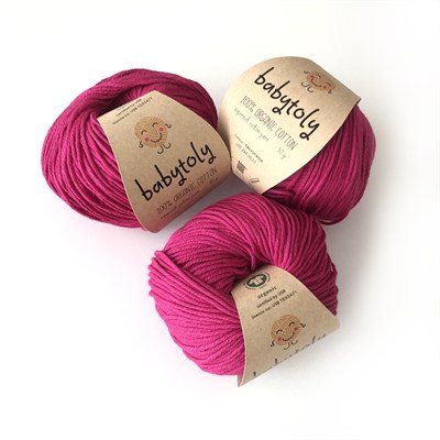 Organic Cotton Yarn - FUCHSIA, 540