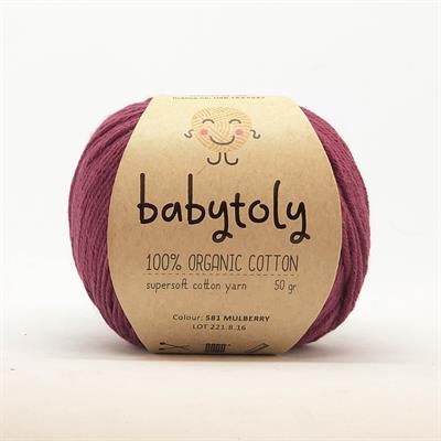 Organic Cotton Yarn - MULBERRY, 581