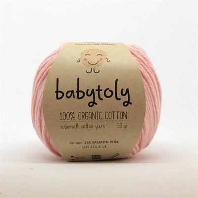 Organic Cotton Yarn - SALMON PINK, 135