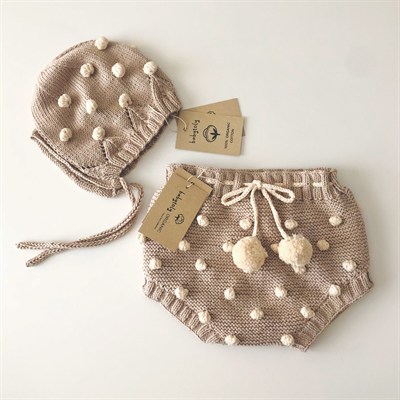 Popcorn Bloomer, Beige × Natural popcorns