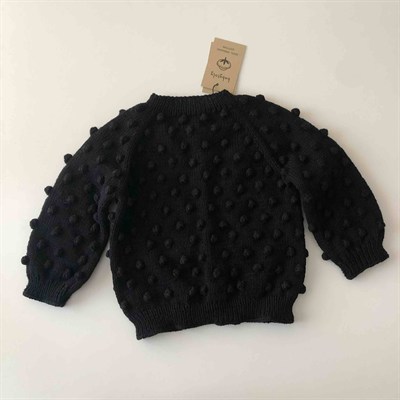 Popcorn Cardigan, Black