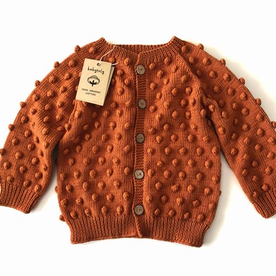 Popcorn Cardigan, Cinnamon