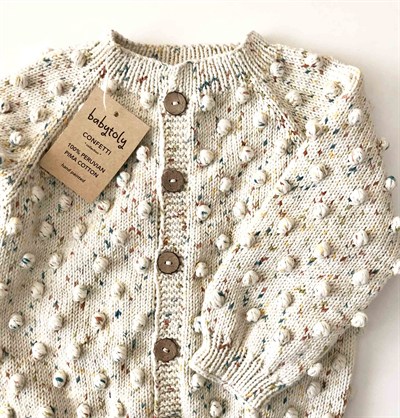 Popcorn Cardigan, Exclusive confetti - Four Seasons