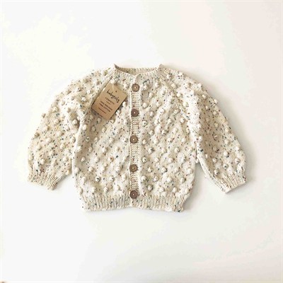 Popcorn Cardigan, Exclusive confetti - Custom color