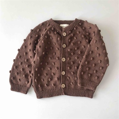 Popcorn Cardigan, Walnut