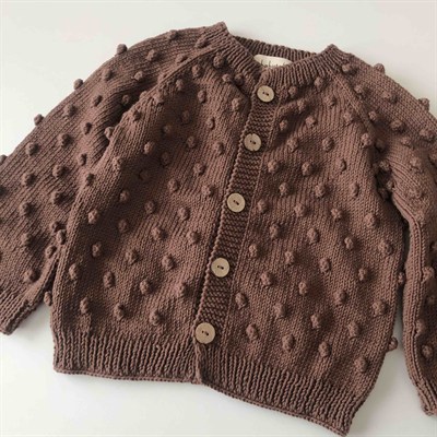 Popcorn Cardigan, Walnut