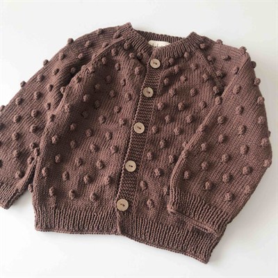 Popcorn Cardigan, Walnut