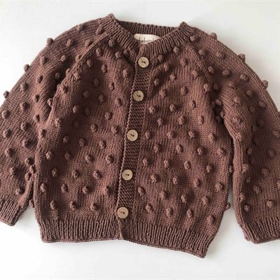 Popcorn Cardigan, Walnut