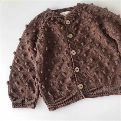Popcorn Cardigan, Walnut