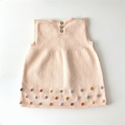 Popcorn Dress, Melon × Rainbow popcorns