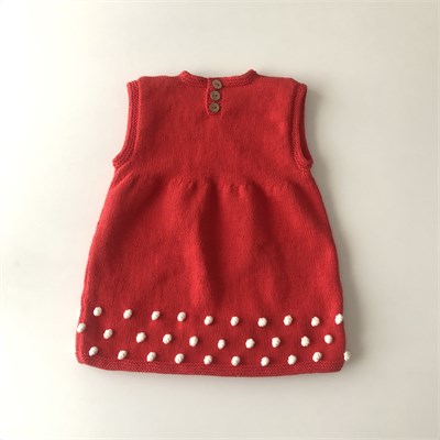 Popcorn Dress, Red Apple × Snow popcorns