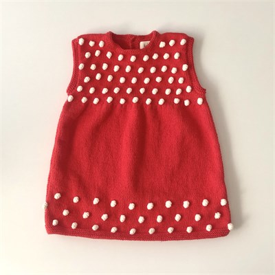 Popcorn Dress, Red Apple × Snow popcorns