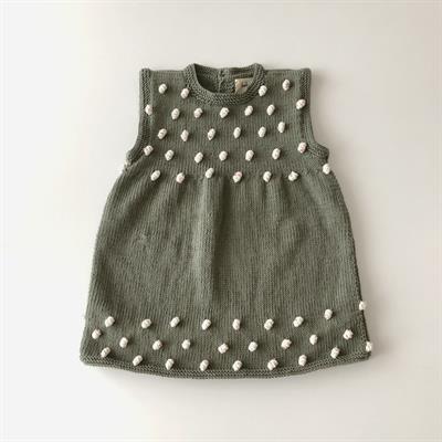 Popcorn Dress, Sage+tea garden