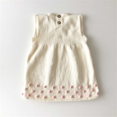 Popcorn Dress, Snow × Candy pink popcorns