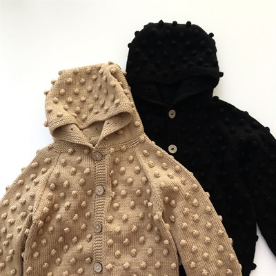 Popcorn Hoodie Cardigan, Honey