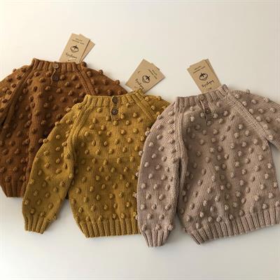Popcorn Sweater, Beige