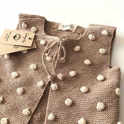 Popcorn Vest, Clay base×Natural popcorns