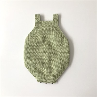 Rainbow Popcorn Romper, Pistachio