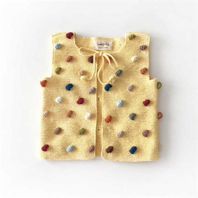 Rainbow Popcorn Vest, Canary