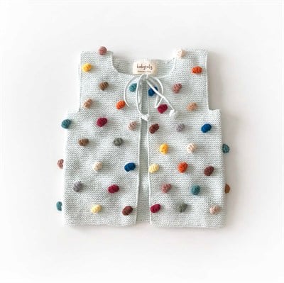 Rainbow Popcorn Vest, Sky