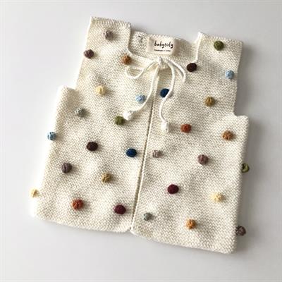 Rainbow Popcorn Vest, Snow