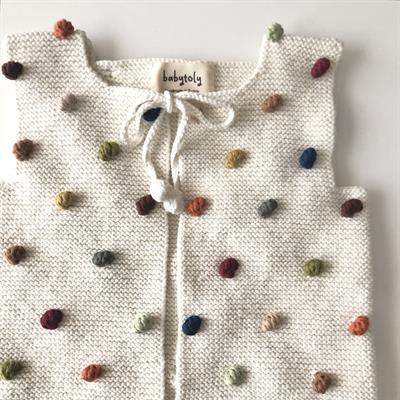 Rainbow Popcorn Vest, Snow